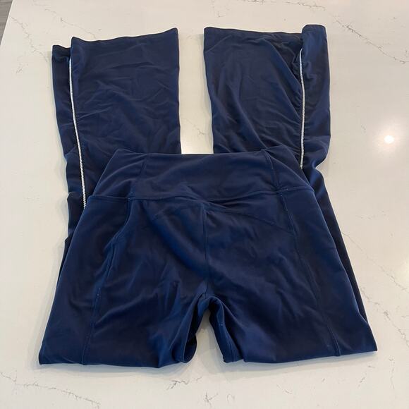 Sweaty Betty Super Soft Picot Lace Flare Pant Navy Size Medium - Picture 5 of 11